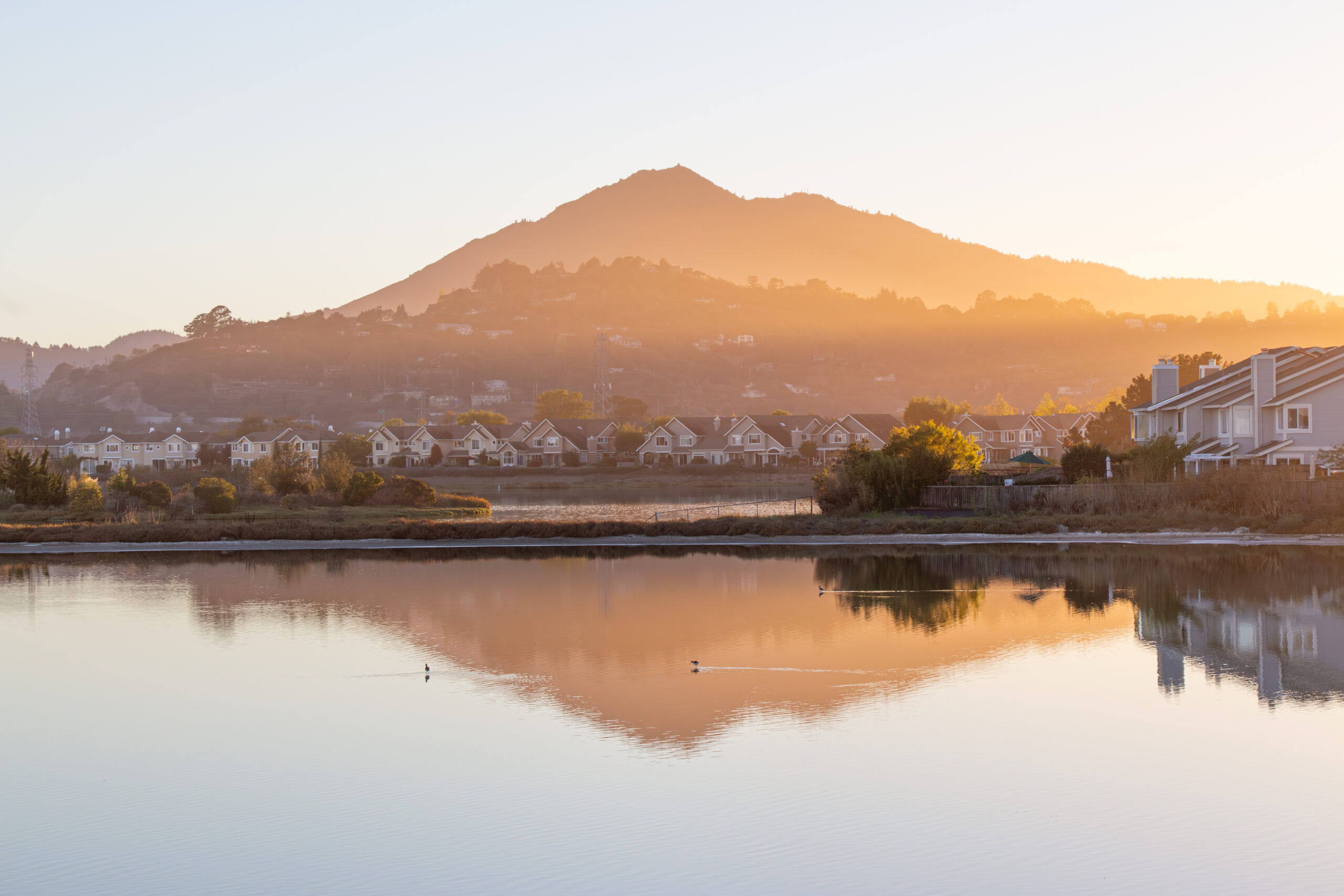 View of water and the hills